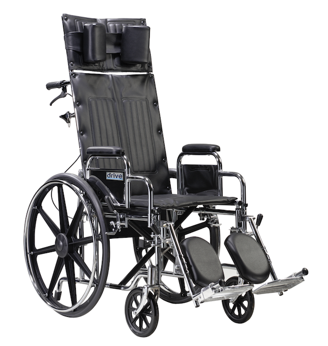18 Seat.png Sentra Reclining Wheelchair Detachable Desk Arms