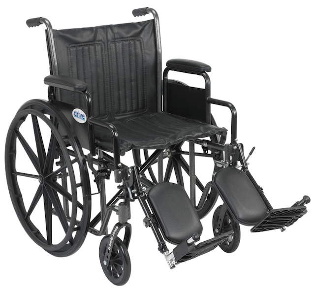 Silver Sport 2 Wheelchair Detachable Desk Arms Elevating Leg Rests 20 Seat